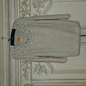 Ruby Rd gold sweater size Lg
